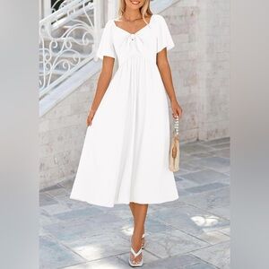 PRETTYGARDEN Ruffle Midi Flowy Dresses